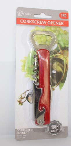 CHEFVALLEY 1PK CORKSCREW OPENER EACH