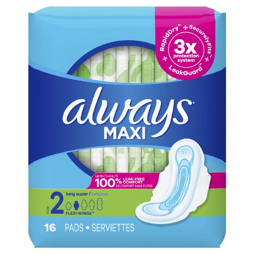 ALWAYS MAXI SIZE 2-16 PADS