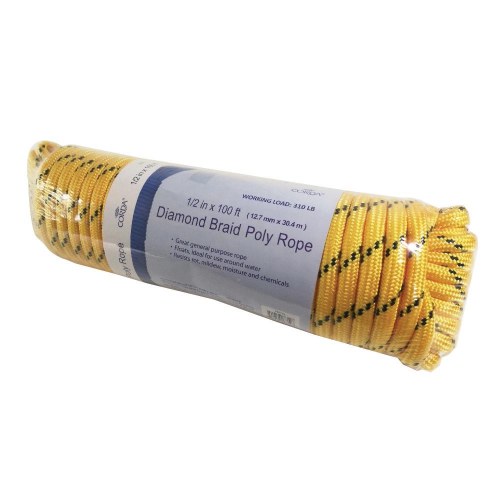 SIMPLY FOR HOME POLYROPE 1/4 INCH X 50FT RED EACH