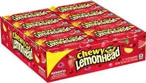 LEMONHEAD REGULAR CHEW RED 24CT BOX