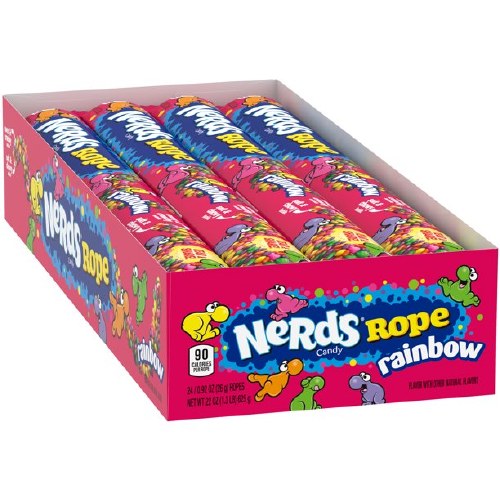 NERDS 0.92OZ ROPE  RAINBOW 24CT BOX