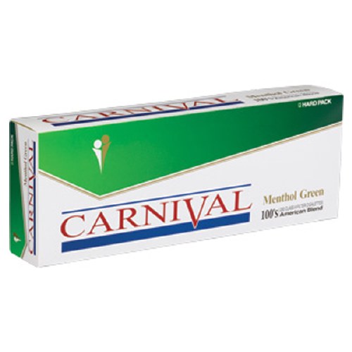 CARNIVAL 100 MENTHOL GREEN BOX