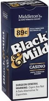 BLACK&MILD  99c CASINO PLASTIC TIP 25CT