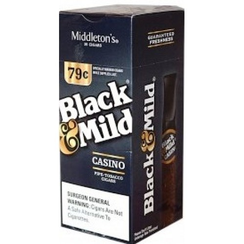 BLACK&MILD 79c CASINO PIPE 25CT BOX