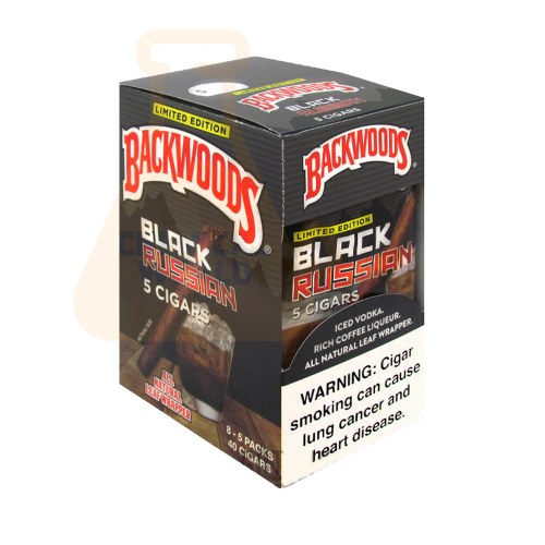 BACKWOODS 5PK BLACK RUSSIAN 8CT BOX