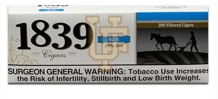1839 FILTER CIGAR 100S BLUE BOX
