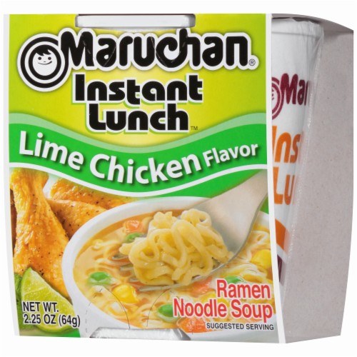 MARUCHAN 2.25OZ CUP LIME CHICKEN FLAVOUR 12CT CASE