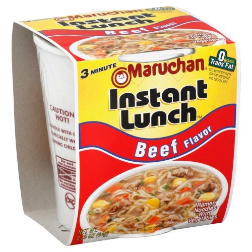 MARUCHAN CUP 2.25OZ  WITH BEEF 12CT