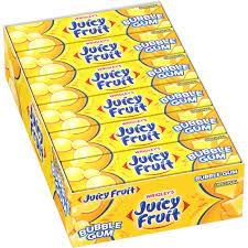 JUICY FRUIT GUM BUBBLE ORIGINAL 18CT BOX