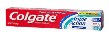 COLGATE 2.5OZ TOOTHPASTE TRIPLE ACTION 6CT PACK