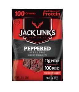 JACK LINKS 1.25OZ PEPPERED BEEF JERKY 10CT BOX