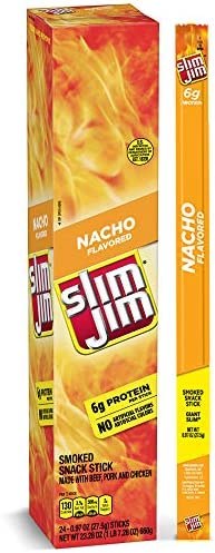 SLIM JIM 0.97OZ NACHO FLAVOUR 24CT BOX