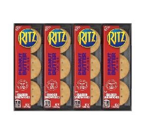 RITZ 1.38OZ CRACKER PEANUT BUTTER 8CT BOX