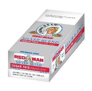 RED MAN 3OZ SUGAR FREE SILVER 12CT BOX