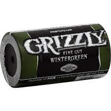 GRIZZLY ROLL FINE CUT WINTERGREEN 5CT BOX