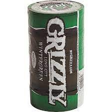 GRIZZLY 1.2OZ LONG CUT WINTERGREEN 5CT ROLL