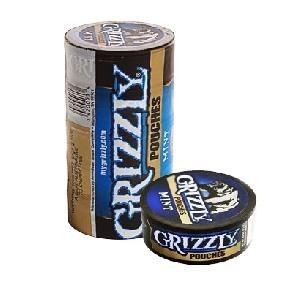 GRIZZLY 1.2OZ POUCHES MINT 5CT ROLL