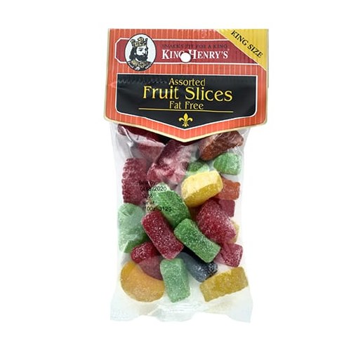 KING HENRY ASSORTED FRUIT SLICE 12CT BOX