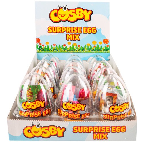 COSBY 3OZ SURPISE EGG MIX 12CT BOX