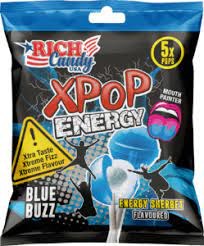 RICH CANDY XPOP ENERGY 4.4OZ BLUE BUZZ BAG