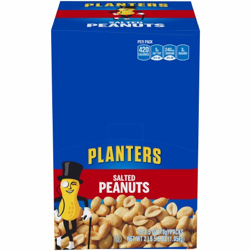 PLANTERS 2.5OZ SALTED PEANUTS 15CT BOX