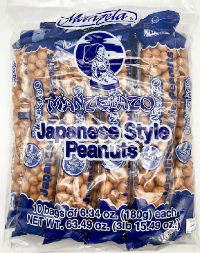 MANZELA 6.34OZ JAPANESE STYLER PEANUTS 10CT BAG