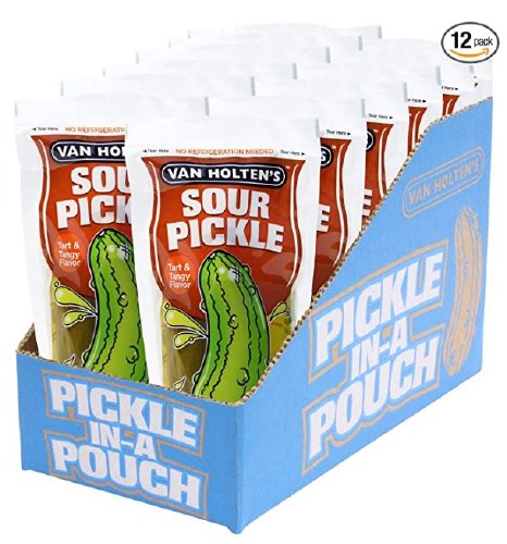 VAN PICKLE LARGE SOUR PICKLE IN A POUCH 12CT