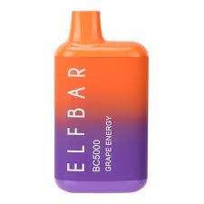 ELFBAR 5000PUFF ENERGY GRAPE 10CT BOX