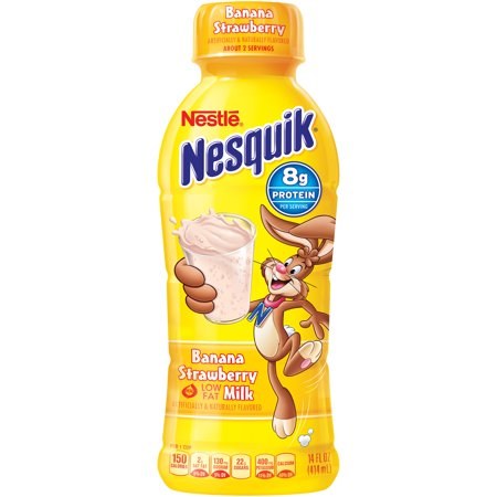NESQUIK 14OZ BANANA STRAWBERRY MILK 12CT CASE