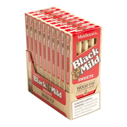 B&M 5PK SWEET WOOD TIP 10CT BOX