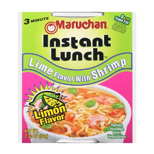 MARUCHAN 2.25OZ CUP LIME WITH SHRIMP 12CT BOX