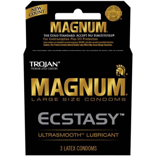 TROJAN 3PK MAGNUM ECSTASY ULTRA BOX