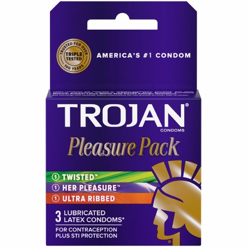 TROJAN 3PK PLEASURE PACK BOX