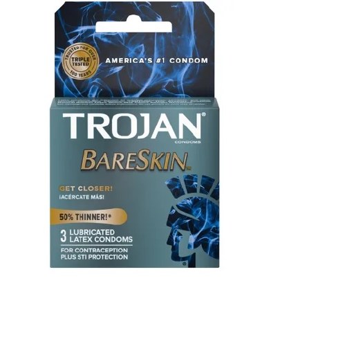 TROJAN 3PK BARESKIN GRAY 6CT BOX