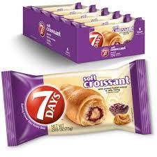 7DAYS 2.65OZ CROSNT PEANUT BUTTER CREME & JELLY 6CT BOX
