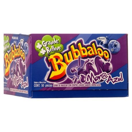 BUBBALOO 255GM MORA AZUL 50CT BOX