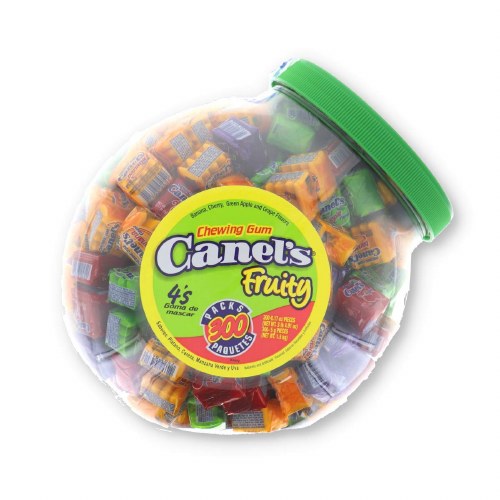 CANELS CHEWING FRUITY GUM 300 PIECES JAR