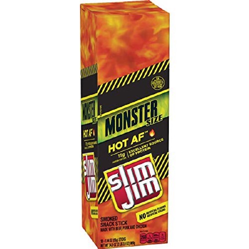SLIM JIM 1.94OZ MONSTER HOT AF 18CT BOX