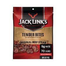 JACK LINKS 3.25OZ TENDER BITES ORIGINAL BEEF STEAK 8CT BOX