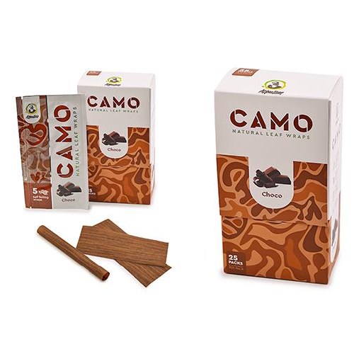 CAMO 5 WRAP PER PK CHOCOLATE 25CT BOX