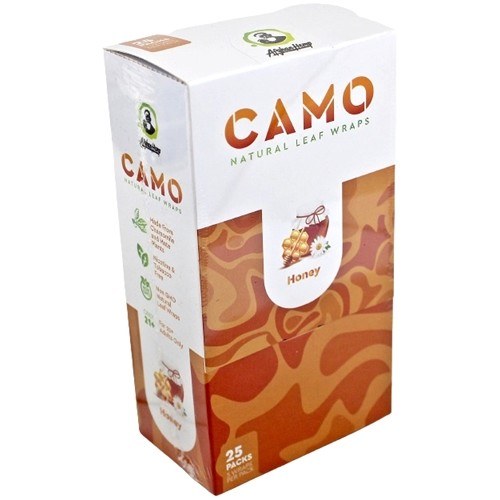 CAMO 5 WRAP PER PK HONEY 25CT BOX
