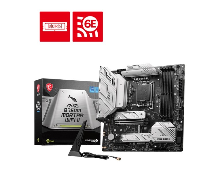MSI MAG B760M MORTAR WIFI II INTEL 13TH GEN MOTHERBOARD