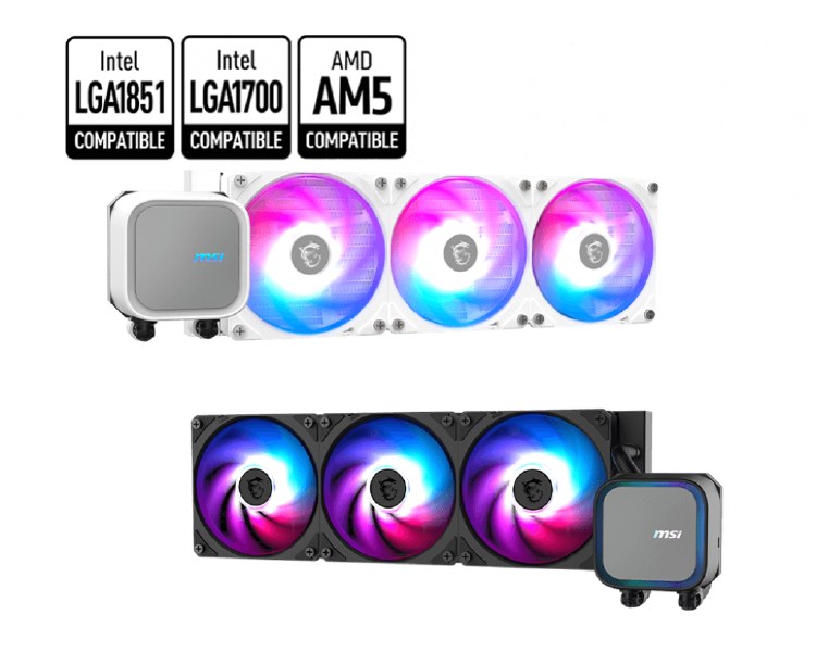 MSI MAG CORELIQUID A13 360 360mm AIO CPU Block - White