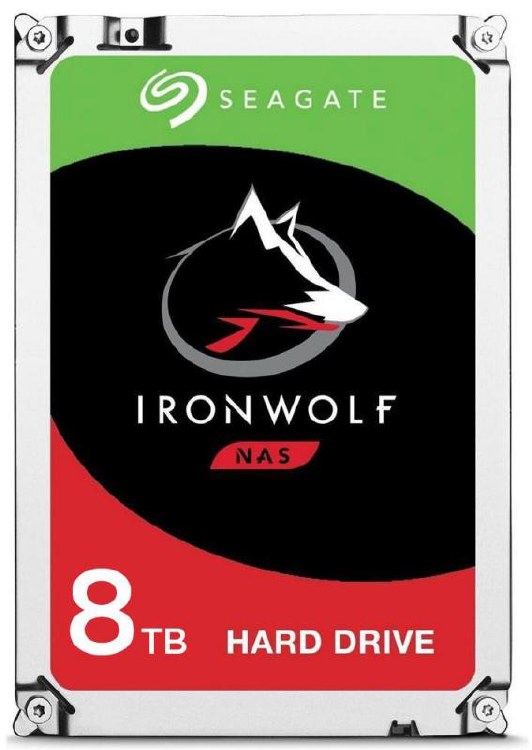 Seagate 8TB 3.5" IronWolf SATA3 NAS 24x7 7200 RPM 256MB Cache SATA 6.0Gb/s HDD (ST8000VN004)