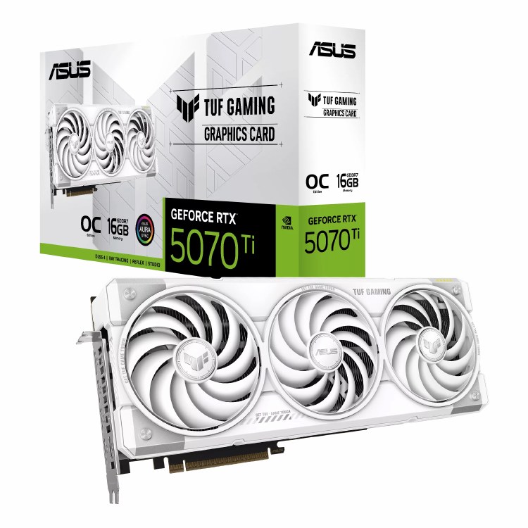 ASUS GeForce RTX 5070 Ti 16G TUF GAMING OC WHITE
