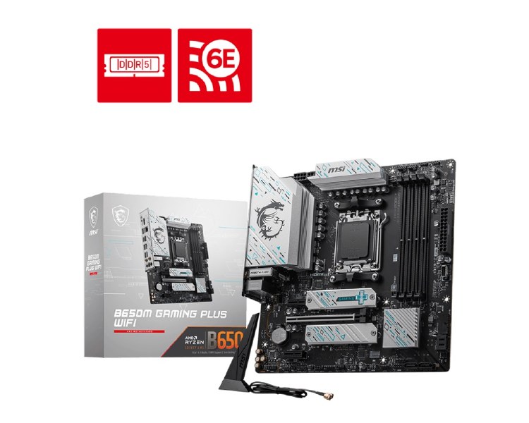 MSI B650M GAMING PLUS WIFI AMD Ryzen AM5 Motherboard