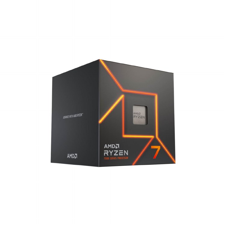 AMD Ryzen 7 7700: 8-cores/16-threads, 3.8 GHz base clock (5.3 GHz boost) 65W TDP - Wraith Prism