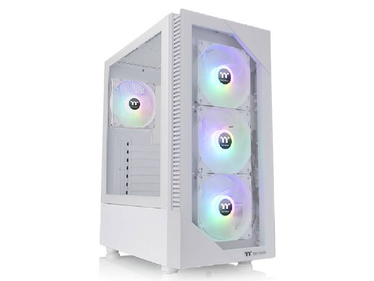 Thermaltake View 200 PLUS ARGB TG Mid Tower Case Snow Edition White