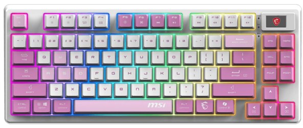 MSI FORGE GK600 TKL WIRELESS Gaming Keyboard (Violet Color)