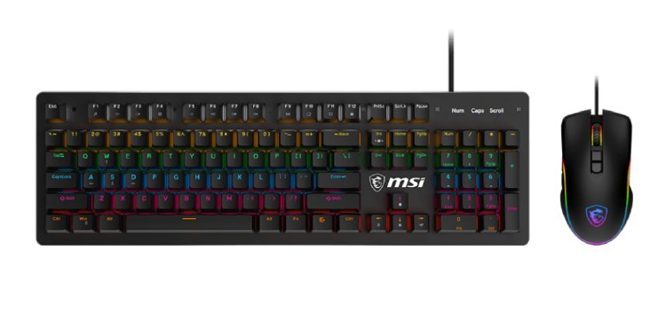 MSI FORGE GK300 + FORGE GM300 Gaming Keyboard + Mouse Combo (Blue Switches)